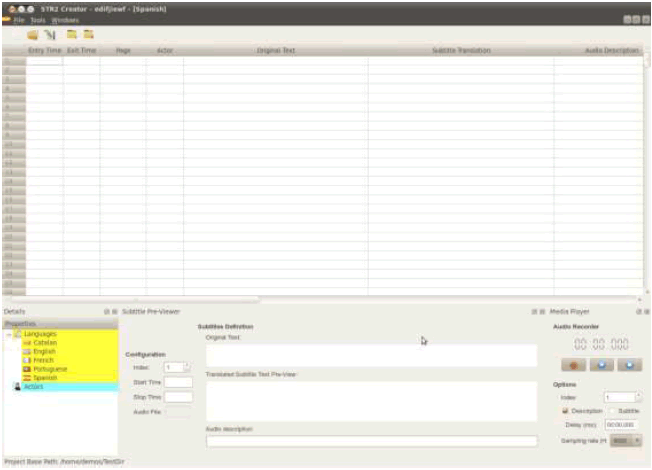 System interface for editing text
