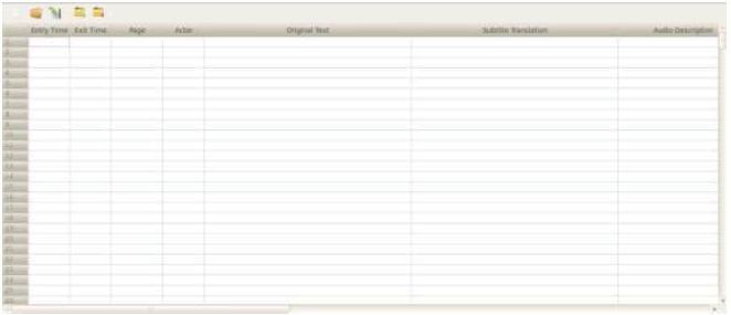 Top part of the interface