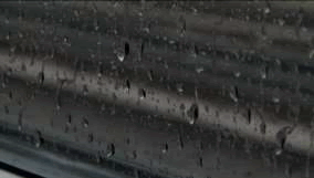 Transition shot: train window