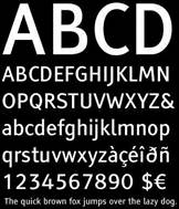 Description: An example of Tiresias screenfont